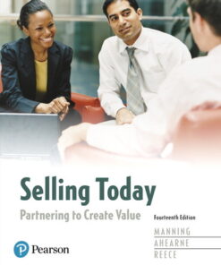 test bank for selling today partnering to create value 14th edition gerald l manning 1