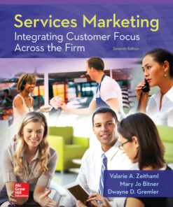 test bank for services marketing integrating customer focus across the firm 7th edition by valarie zeithaml