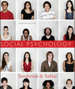 test bank for social psychology canadian edition catherine a. sanderson