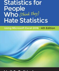 test bank for statistics for people who think they hate statistics using microsoft excel 2016 fourth edition by neil j. salkind