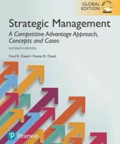 test bank for strategic management a competitive advantage approach concepts and cases global edition 16th edition fred r david