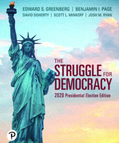 test bank for the struggle for democracy 2020 presidential election edition 13th edition edward s. greenberg