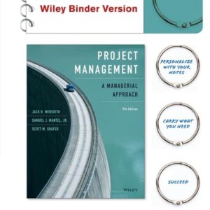 Manual solution For Project Management, Binder Ready Version: A Managerial Approach 9 by Jack R. Meredith, Samuel J. Mantel Jr., Scott M. Shafer