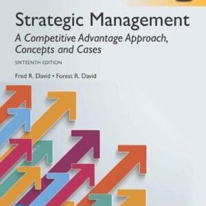 Test Bank For Strategic Management Concepts & Cases GE 16th editionth by Fred David