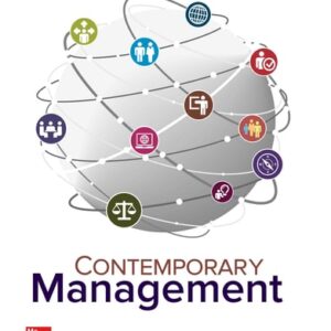 Manual solution For Contemporary Management 10 by Gareth Jones, Jennifer George