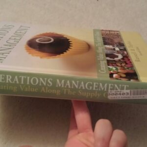 Manual solution For Operations Management: Creating Value Along the Supply Chain, 7th Edition 7th by Roberta S. Russell, Bernard W. Taylor III