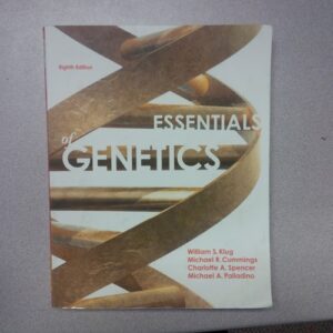 Manual solution For Essentials of Genetics (8th Edition) 8 by William S. Klug, Michael R. Cummings, Charlotte A. Spencer, Michael A. Palladino