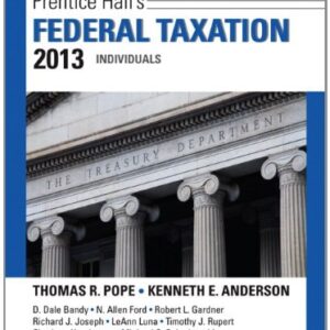 Manual solution For Prentice Hall's Federal Taxation 2013 Individuals 26 by D. Dale Bandy, N. Allen Ford, Robert L. Gardner