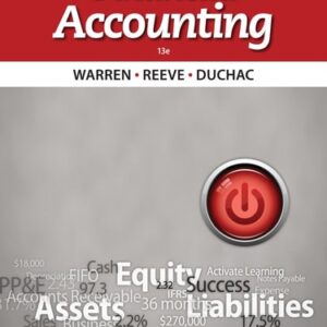 Manual solution For Financial Accounting 13 by Carl S. Warren, James M. Reeve, Jonathan Duchac