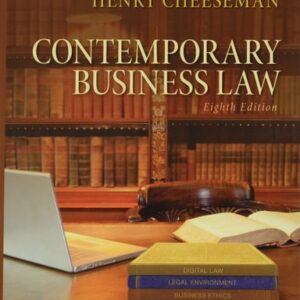 Manual solution For Contemporary Business Law 8 by Henry Cheeseman