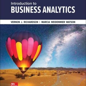 Manual solution For Introduction to Business Analytics 1 by Vernon Richardson, Marcia Watson