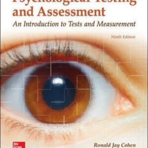 Manual solution For Psychological Testing and Assessment 9 by Ronald Jay Cohen, Mark Swerdlik