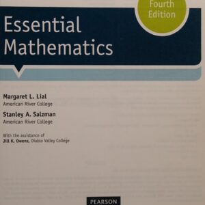 Manual solution For Essential Mathematics 4 by Margaret Lial, Stanley Salzman