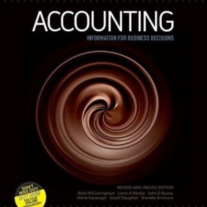 Manual solution For Accounting - Information for Business Decisions Revised edition by