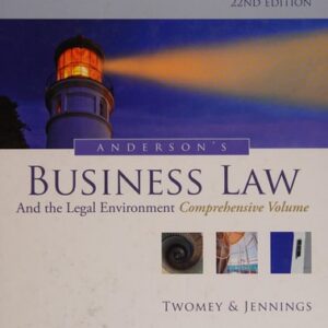 Test Bank For Anderson's Business Law and the Legal Environment 22th by David P. Twomey, Marianne M. Jennings
