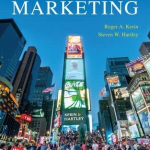 Manual solution For Marketing 16 by Roger Kerin, Steven Hartley