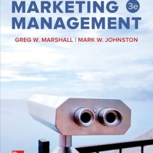Test Bank For ISE Marketing Management 3th by Marshall,Greg, Johnston,Mark