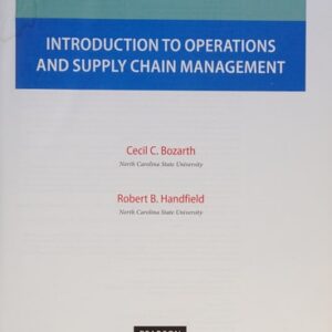 Manual solution For Introduction to Operations and Supply Chain Management (4th Edition) 4 by Cecil B. Bozarth, Robert B. Handfield