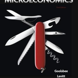 Manual solution For Microeconomics Third by Austan Goolsbee, Steven Levitt, Chad Syverson