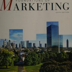 Manual solution For Foundations of Marketing 6 by William M. Pride, O. C. Ferrell