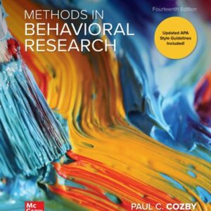 Manual solution For Methods in Behavioral Research 14 by Paul Cozby, Scott Bates