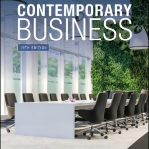 Manual solution For Contemporary Business, Enhanced eText 19 by Louis E. Boone, David L. Kurtz, Brahm Canzer