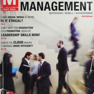 Test Bank For M: Management 4th by Thomas Bateman, Scott Snell, Robert Konopaske