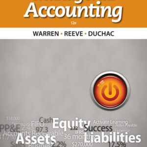 Manual solution For Managerial Accounting 12 by Carl S. Warren, James M. Reeve, Jonathan Duchac