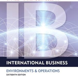 Manual solution For International Business 16 by John Daniels, Lee Radebaugh, Daniel Sullivan