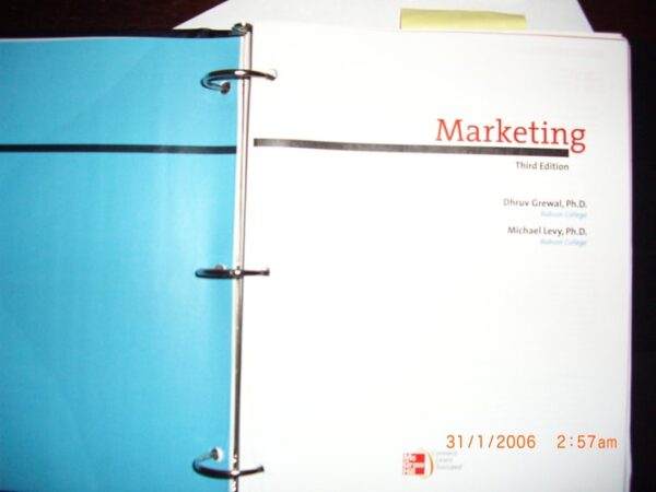 Manual solution For Marketing 3 by Dhruv Grewal, Michael Levy
