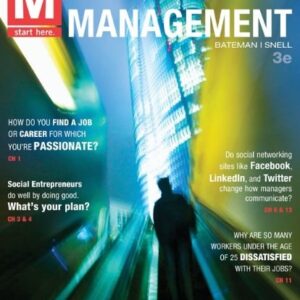 Test Bank For M: Management, 3rd Edition 3rdth by Thomas Bateman, Scott Snell
