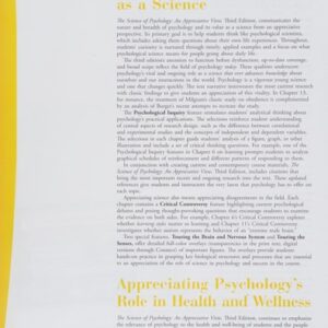 Test Bank For The Science of Psychology: An Appreciative View, 3rd Edition 3rdth by Laura A. King