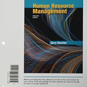 Manual solution For Human Resource Management 15 by Gary Dessler
