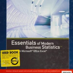 Manual solution For Essentials of Modern Business Statistics with MicrosoftExcel 6 by David R. Anderson, Dennis J. Sweeney, Thomas A. Williams