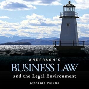 Test Bank For Anderson's Business Law and the Legal Environment, Standard Volume 23th by David P. Twomey, Marianne M. Jennings, Stephanie M Greene