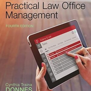 Manual solution For Practical Law Office Management 4 by Cynthia Traina Donnes