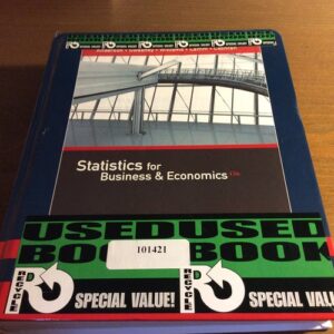 Manual solution For Statistics for Business & Economics (with XLSTAT Education Edition Printed Access Card) 13 by David R. Anderson, Dennis J. Sweeney, Thomas A. Williams, Jeffrey D. Camm, James J. Cochran