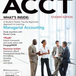 Test Bank For Managerial ACCT2 (with CengageNOW with eBook Printed Access Card) 2th by Roby Sawyers, Steve Jackson, Greg Jenkins