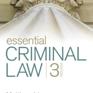 Test Bank For Essential Criminal Law 3th by Matthew Lippman