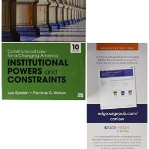 Manual solution For BUNDLE: Epstein: Constitutional Law for a Changing America: Institutional Powers and Constraints 10e + Constitutional Law Resource Center 1 by Lee J. Epstein