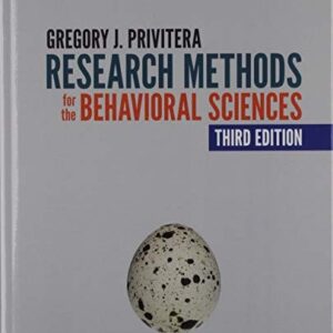 Manual solution For BUNDLE: Privitera: Research Methods for the Behavioral Sciences 3e (Hardcover) + Privitera: Student Study Guide With IBM® SPSS® Workbook for Research Methods for the Behavioral Sciences 3e (Paperback) 1 by Gregory J. Privitera