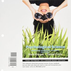Test Bank For Psychological Science, Books a la Carte Plus REVEL -- Access Card Package (2nd Edition) 2th by Mark Krause, Daniel Corts