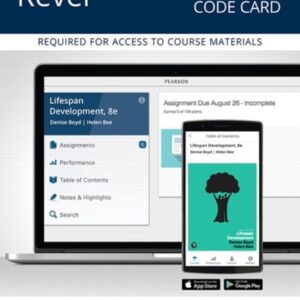 Manual solution For Lifespan Development -- Revel Access Code (What's New in Psychology) 8 by Denise Boyd, Helen Bee