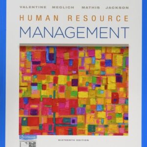 Manual solution For Human Resource Management 16 by Sean Valentine, Patricia Meglich, Robert L. Mathis, John Jackson