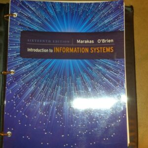 Manual solution For Introduction to Information Systems Introduction to Information Systems 16th by Marakas, O'Brien