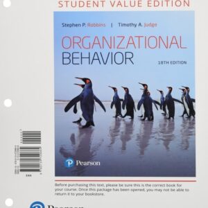Manual solution For Organizational Behavior 18 by Stephen Robbins, Timothy Judge