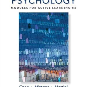 Test Bank For Psychology: Modules for Active Learning 14th by Dennis Coon, John O. Mitterer, Tanya S. Martini