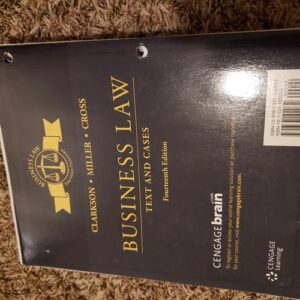 Manual solution For Business Law: Text and Cases 14 by Kenneth W. Clarkson, Roger LeRoy Miller, Frank B. Cross