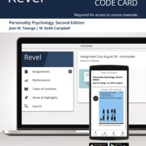 Test Bank For Personality Psychology: Understanding Yourself and Others -- Revel Access Code 2th by Jean Twenge, W. Campbell