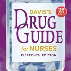 Manual solution For Davis's Drug Guide for Nurses 15 by April Hazard Vallerand